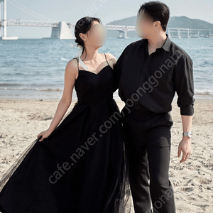 수앤코 블랙 드레스 셀프웨딩 드레스 S 판매합니다.