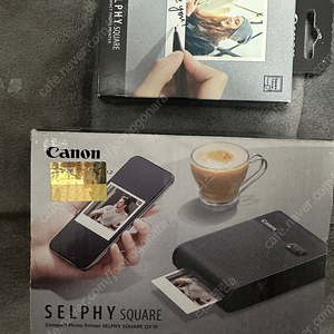 캐논 셀피스퀘어 포토 프린터 QX10 블랙+포툐용지 20매