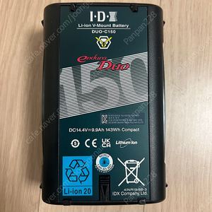 IDX DUO-C150 150wh v마운트배터리