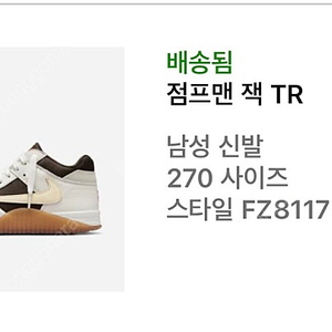 나이키x스캇 점프맨 잭 TR 270