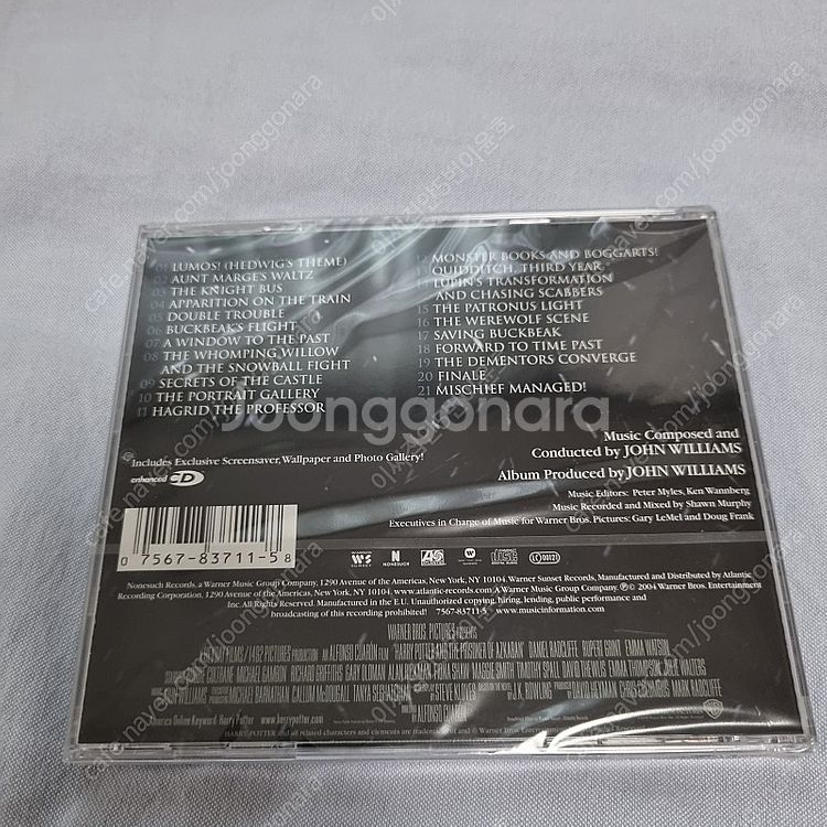 (새상품)해리포터와 아즈카반의 죄수 ost CD--2