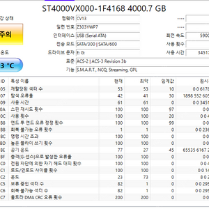 시게이트 4TB (인포 주의) 2개 일괄판매