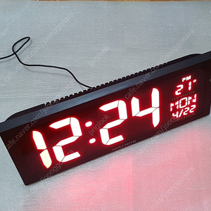 에큐라이트 Acurite 14.5인치 대형 LED 디지털 시계