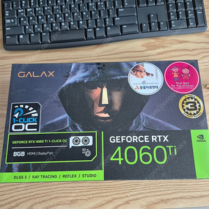 갤럭시 4060TI 8GB OC GDDDR6 개봉 새제품 택포44만