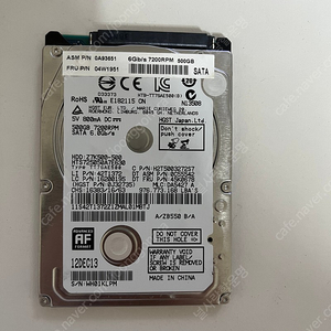 HDD 500GB 2.5인치 팝니다.