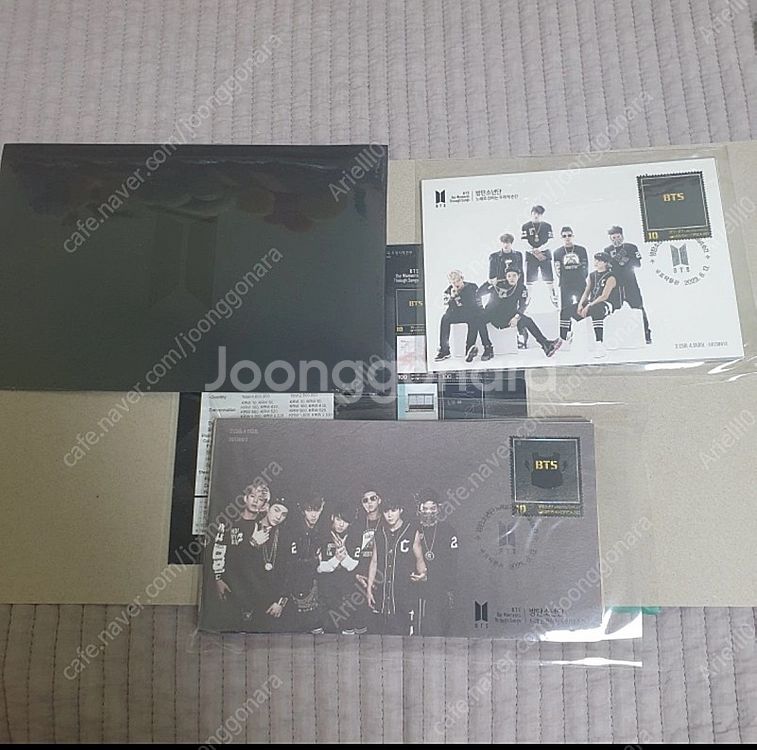 BTS 우표(패킷) + 초일봉투 + 엽서 세트--0