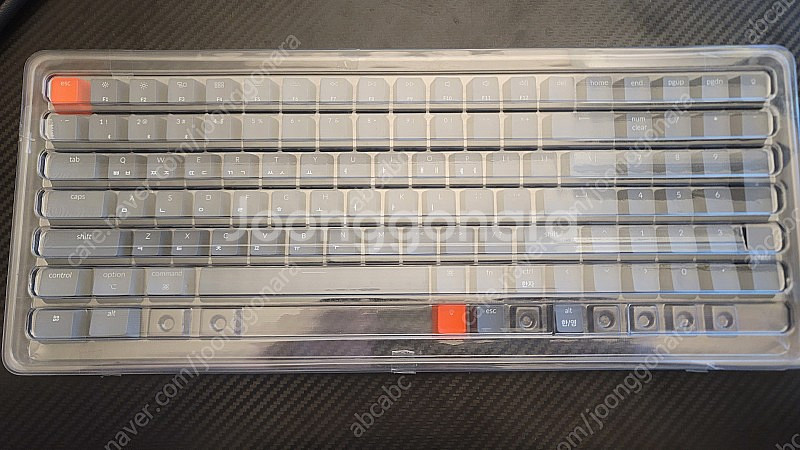 키크론 K4 한영 키캡 다크그레이--0