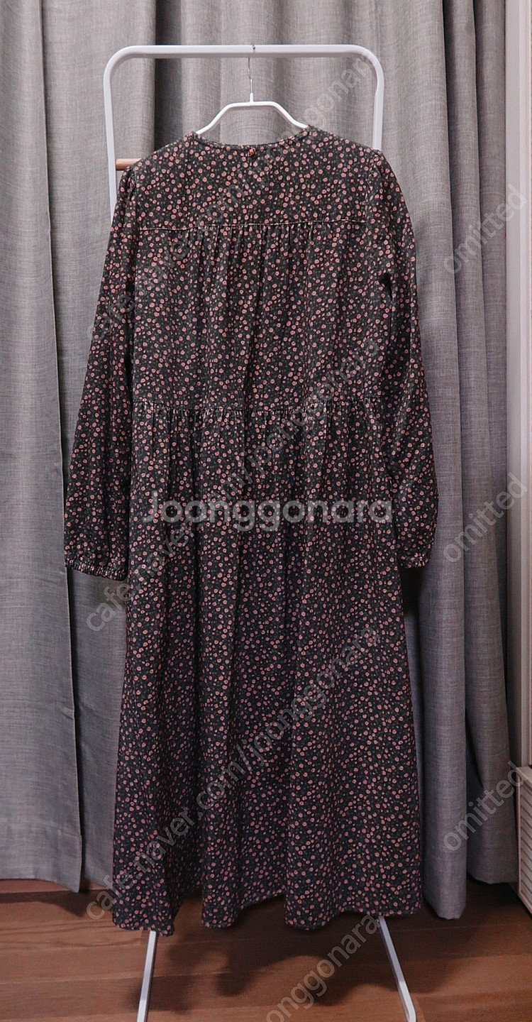 써스데이아일랜드 패턴 코듀로이 포켓원피스 블랙 55--3