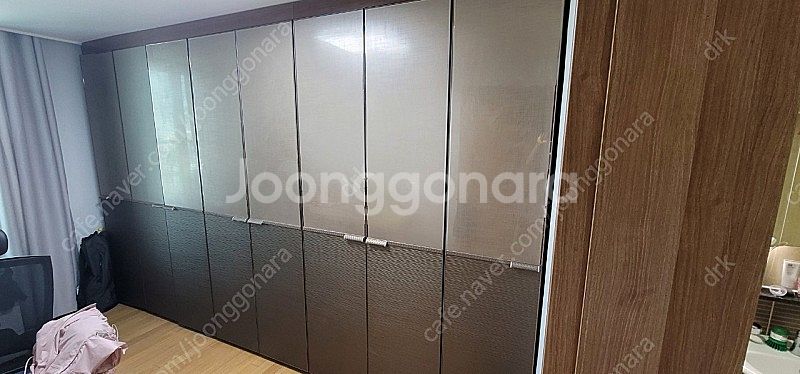 한샘 붙박이장 고급스런 다크 브라운--0