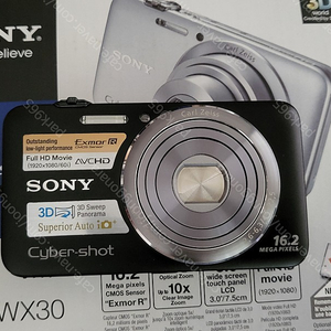소니 디지털카메라 사이버샷 dsc wx 30