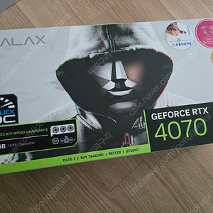 갤럭시 GALAX 지포스 RTX 4070 EX GAMER WHITE OC D6X 12GB 화이트