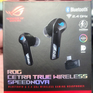 ASUS ROG CETRA TRUE WIRELESS SPEEDNOVA 블랙 정품 택포 22만 팜.