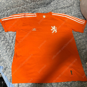 아디다스 네덜란드 티셔츠 오렌지 L