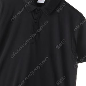 (M) 브랜드빈티지 반팔 카라 티셔츠 블랙 무지 기능성