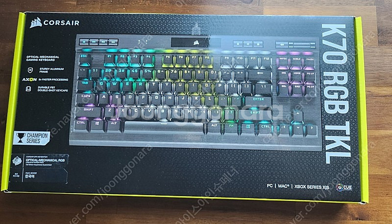 커세어 K70 RGB TKL OPX 광적축 팝니다 10...--2