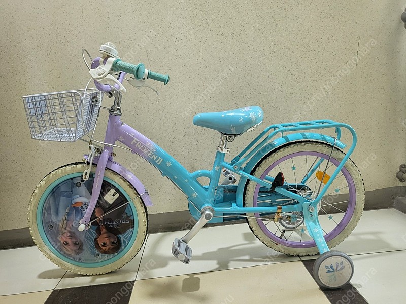 삼천리 겨울왕국2 18인치 자전거, 헬멧 & 보호대 세트 포함