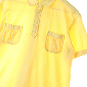 (XL) 빈폴 반팔 카라 티셔츠 노랑 무지 루즈핏