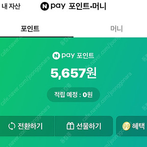 네이버포인트 소액