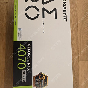 기가바이트 지포스 RTX 4070 SUPER AERO OC D6X 12GB 그래픽카드 기가바이트 에어로 제이씨현