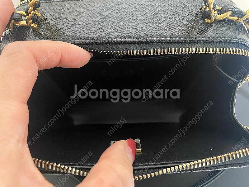 샤넬 탑핸들 레터링 베니티 내장칩(가격확내림)--8