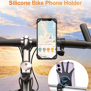 360 회전식 자전거 유모차 오토바이 휴대폰 거치대 (새상품)