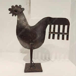 [금속공예작가작품] 두드려만든 닭 공예 금속공예 작품