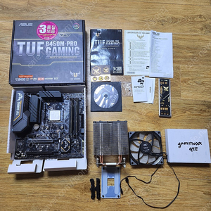 라이젠 5600X + Tuf B450m pro gaming +딥쿨 겜맥스 gte 공랭쿨러 + 삼성램ddr4 3200 8x2=16g. 일괄판매 합니다.(개인)