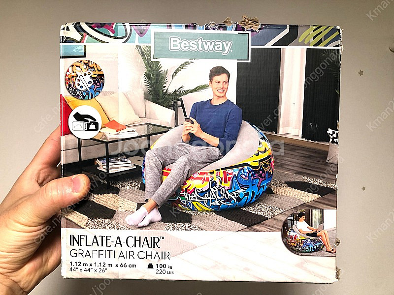 BestWay air chair 캠핑 에어 소파 의자 ...--0