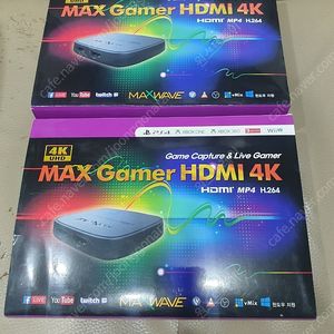 맥스웨이브 MAX GAMER HDMI 4K 외장 캡쳐보드 싸게 팝니다 캡처보드