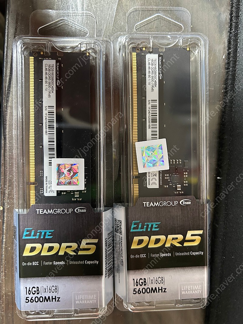 teamgroup 팀그룹 elite DDR5 5600 CL46 메모리 판매합니다