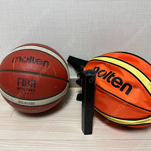 몰텐 BG4500 농구공, 몰텐 농구가방, 몰텐 공기펌프 일괄 43,000원에 팝니다!