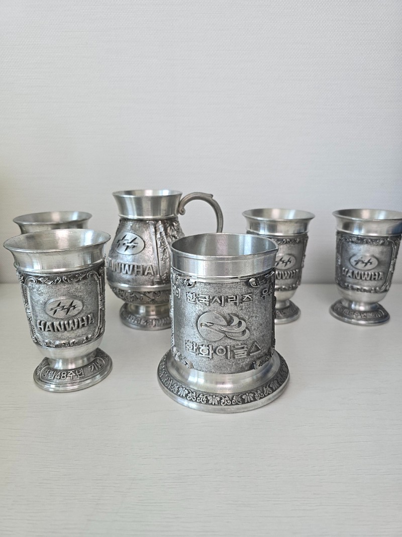 한화이글스 99년 우승기념 주석잔 풀구성 판매합니다. | 중고나라 - 안심되는 중고거래