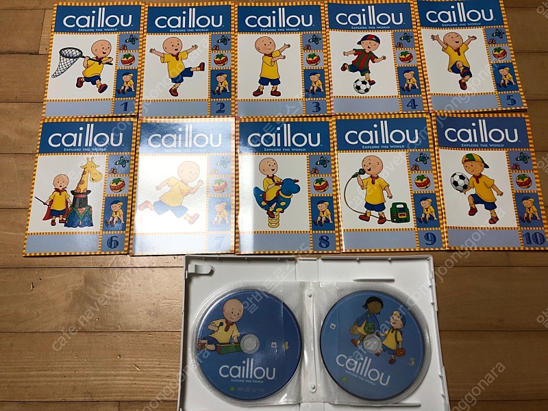 까이유 Caillou [Explore the World] DVD 10장. CD 10장. 대본 (3만 8천원)