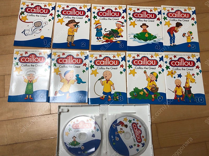 까이유 Caillou [Caillou the Great] DVD 10장, CD 10장, 대본 (3만 8천원)