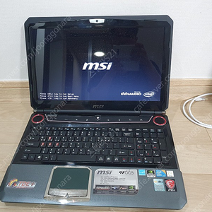 MSI 게임용 노트북 gt 663 부품용으로 팝니다