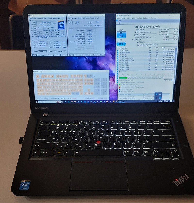 노트북 인강용 사무용 14인치 Lenovo S440 i5-4200U, ram 4g, ssd 120G