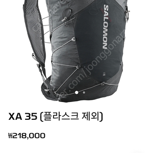 (등산,백패킹) 살로몬 XA35 배낭 S/M사이즈 새제품 판매
