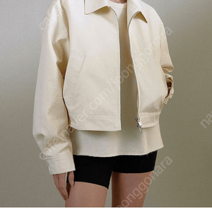 Ugst 어그스트 two way bomber jacket (cream) 택0