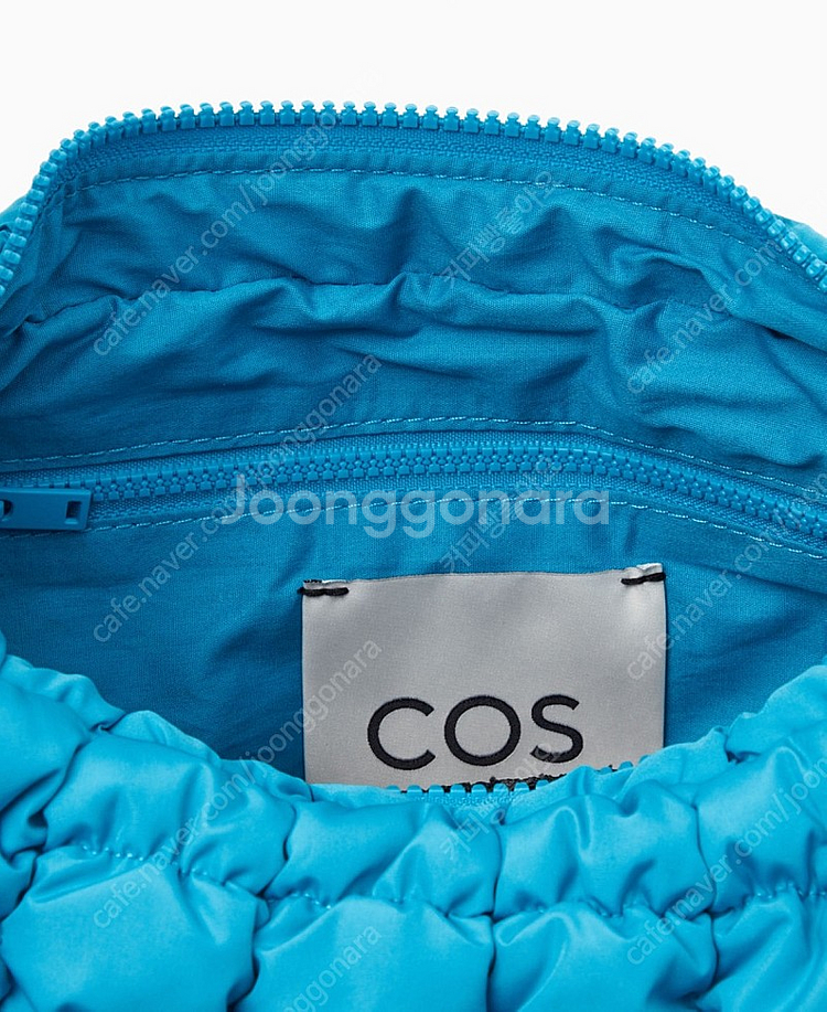 (새상품) COS 코스 퀼티드 미니백 터쿼이즈/코스가방...--2