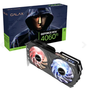 (미개봉)갤럭시 GALAX 지포스 RTX 4060 Ti EX BLACK OC D6 8GB