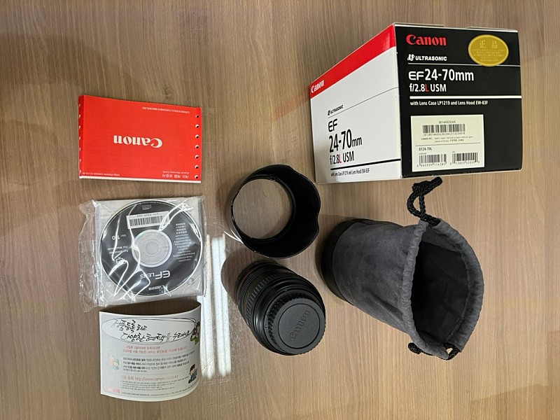 캐논 국내정품 EF 24-70mm f/2.8L USM 렌즈 판매합니다. 택배비 포함