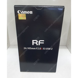 캐논정품 RF 24-105mm F2.8 L IS USM Z 미개봉 새상품 팝니다.
