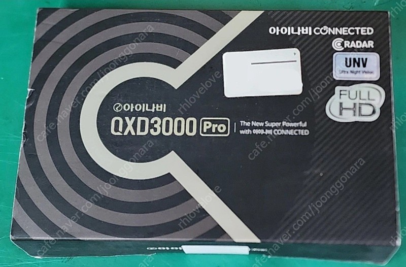 아이나비 블랙박스 QXD3000 PRO 64GB. 장착쿠폰 포함. 박스없는 미사용.
