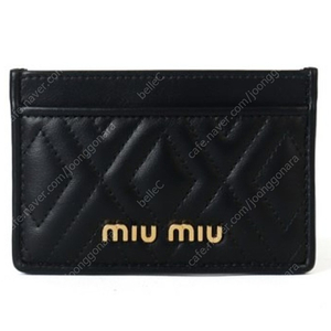 미우미우 마테라쎄 카드지갑 블랙