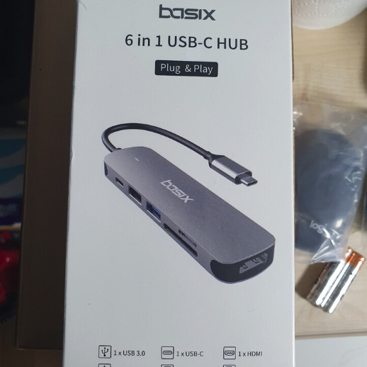 basix BX6H (6포트/USB 3.0 Type C)