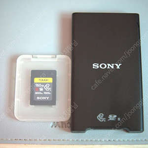 SONY TOUGH A타입 160gb 메모리카드, 정품 리더기 팝니다