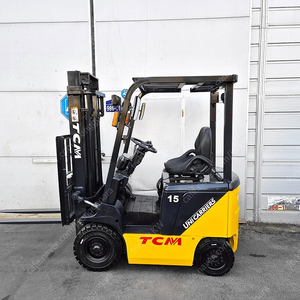 [중고지게차 판매] TCM 전동지게차 1.5톤 2단3M 타이어신품 장착 배터리상급 700만원