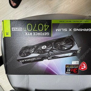 MSI 4070ti super 게이밍x슬림 던집니다