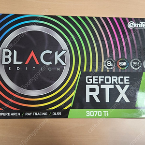 이엠텍 지포스 RTX3070TI 블랙에디션 8GB 팝니다.