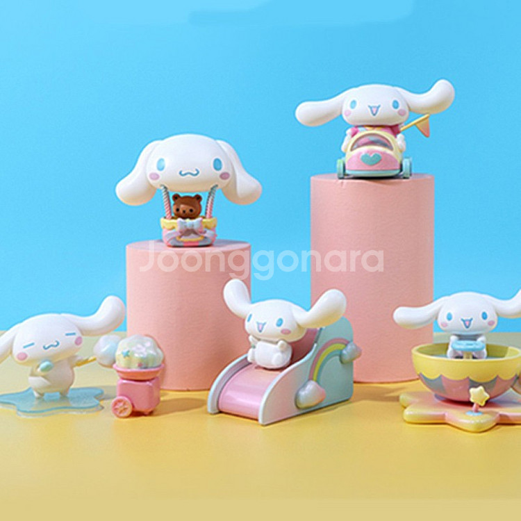 산리오 시나모롤 파라다이스 미니소 피규어--0